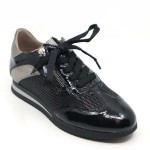 DL Sport sneaker zwart lakleer 5858
